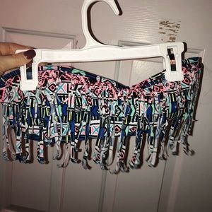 Strapless bathing suit top